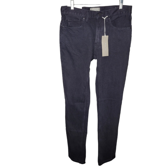 NWT Everlane Mens sz 30x32 Organic Cotton Slim Fit Jeans black low stretchy